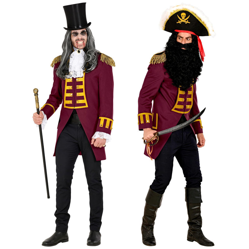 Widmann W Kostüm Parade Frack, Gothic, Pirat, Rock Star, Zirkusdirektor, Gardeuniform, Mottoparty, Karneval Bordeaux M