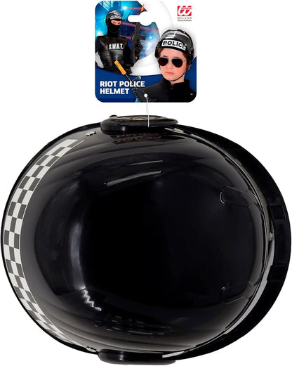 Riot Police Helmet Hard Plastic Accessory for Police Policeman Fancy Dress