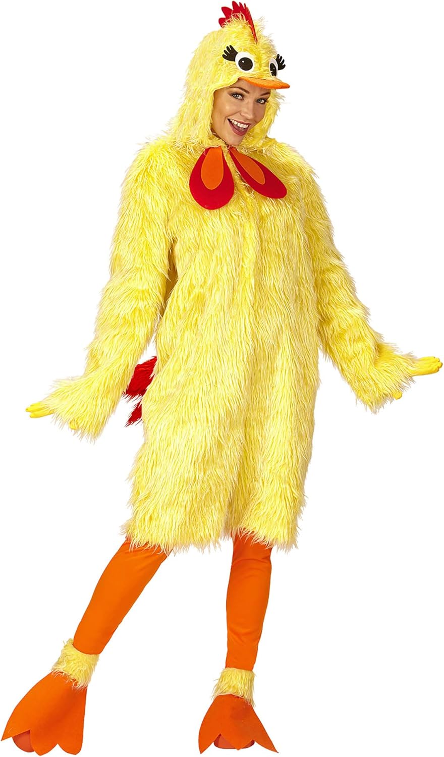 Widmann 11011314 Adult Chicken Costume, Yellow, Standard Size