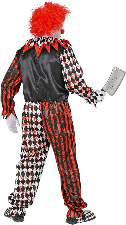 Widmann - Kostüm Killer-Clown, Overall und Kragen, Mottoparty, Halloween, Karneval