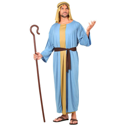 Widmann - Kostüm Schäfer, Robe mit langer Weste, Gürtel, Kopfbedeckung, für Herren, Hirte, Karneval, Mottoparty 3XL