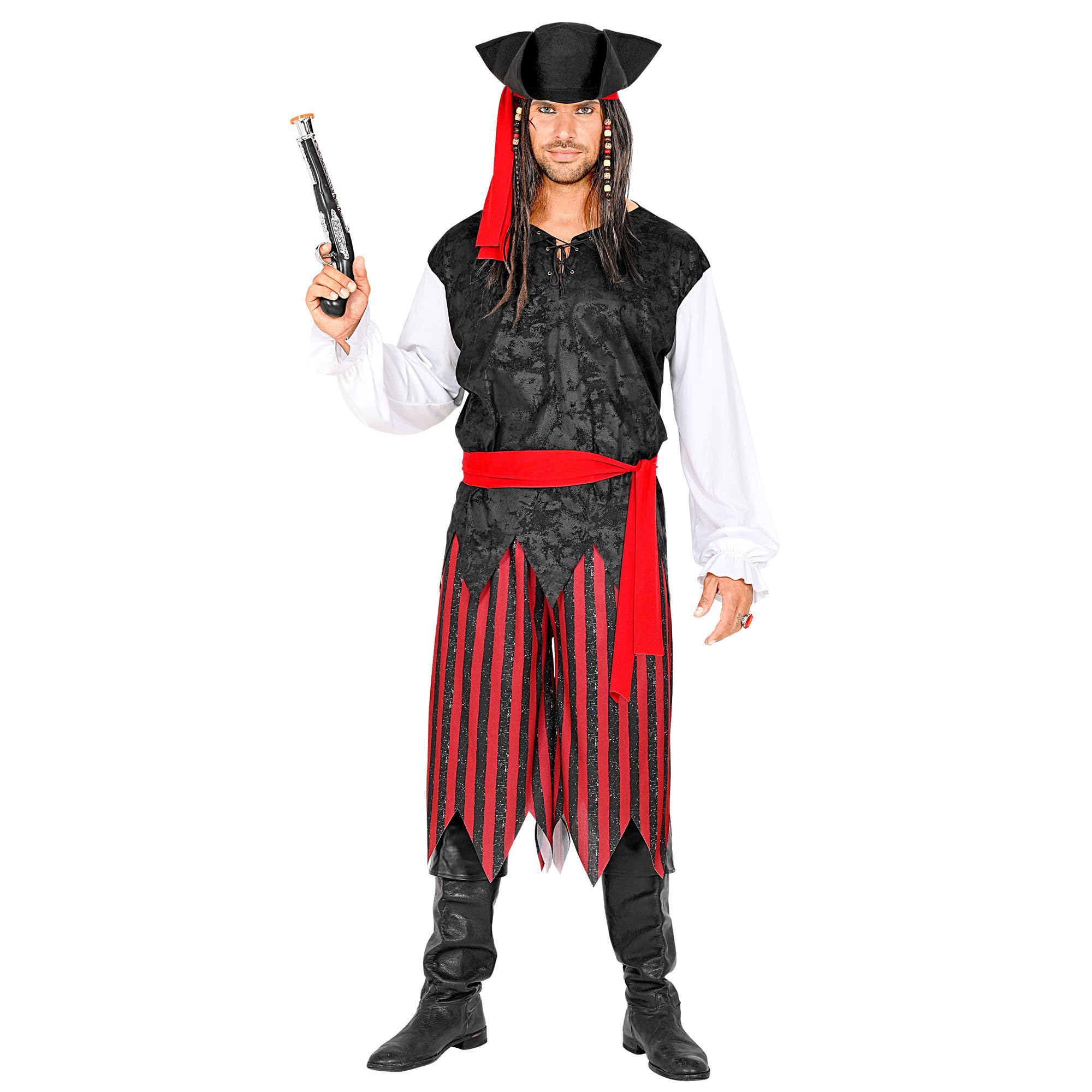 Widmann - Costume Pirate, Captain, Bandit, Halloween, Fancy Dress Costumes, Carnival XL