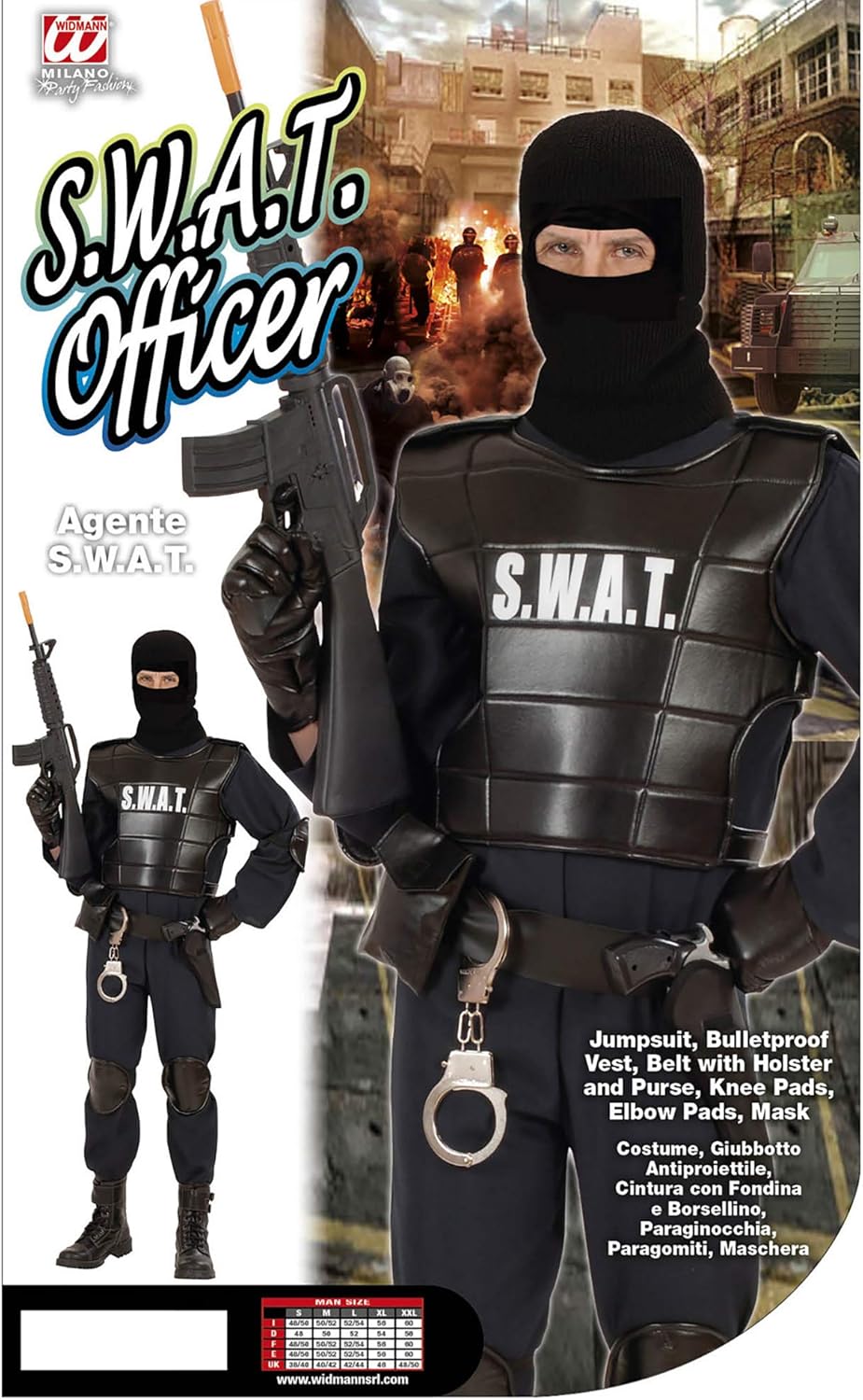 Widmann 55343 Adult Costume Swat Officer