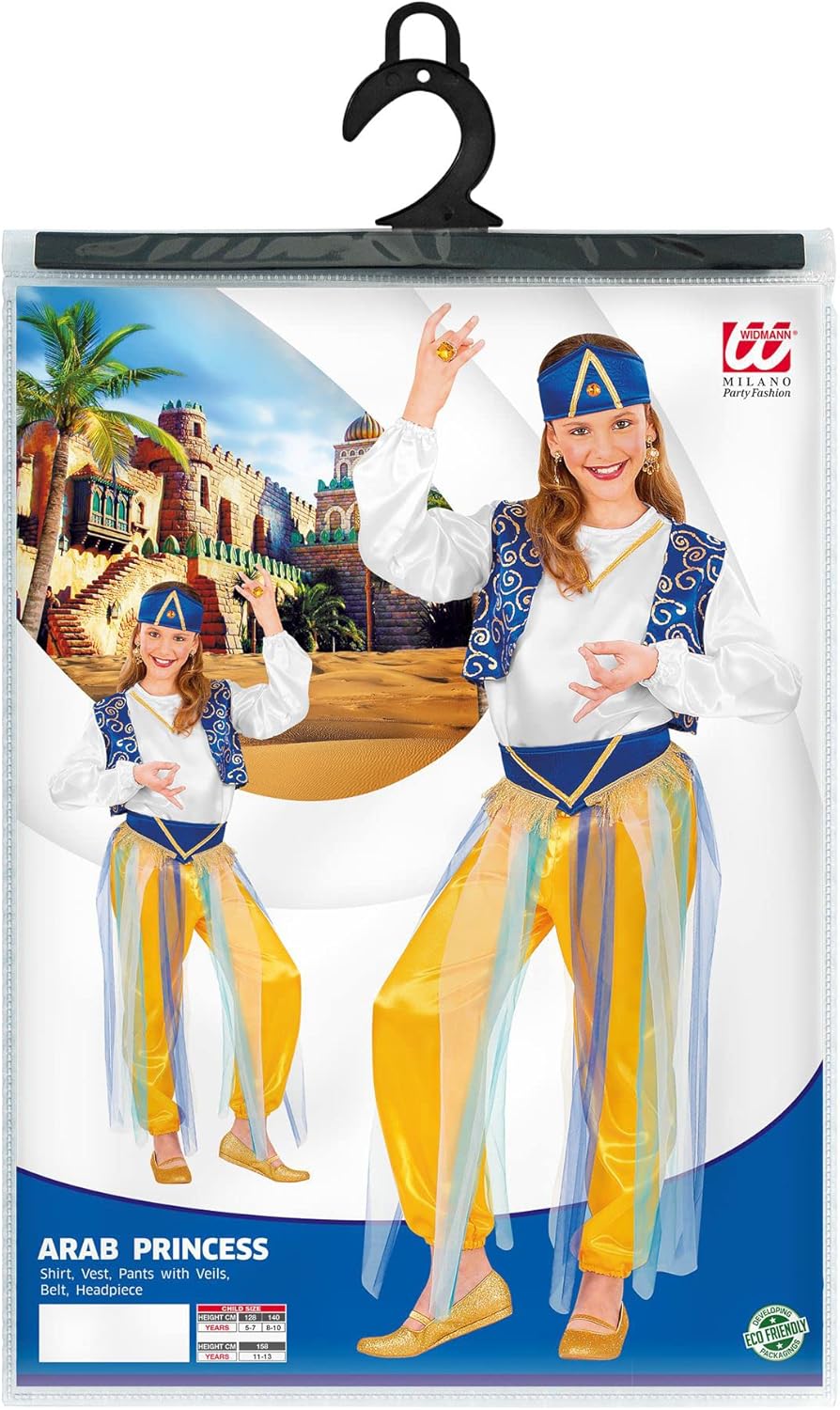Children's Arab Princess Child 158cm Costume for Alladin Fairytale Fancy Dress