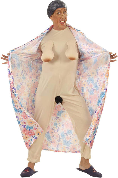 Widmann W MILANO Party Fashion - Exhibitionist Grandma Sexy Jumpsuit Dressing Gown Fancy Dress Costumes