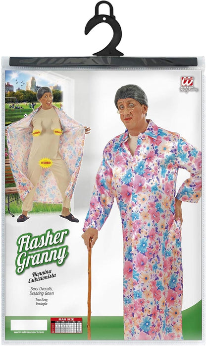 Widmann W MILANO Party Fashion - Exhibitionist Grandma Sexy Jumpsuit Dressing Gown Fancy Dress Costumes
