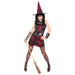 Ladies Punk Witch Costume Small UK 8-10 for Halloween Fancy Dress