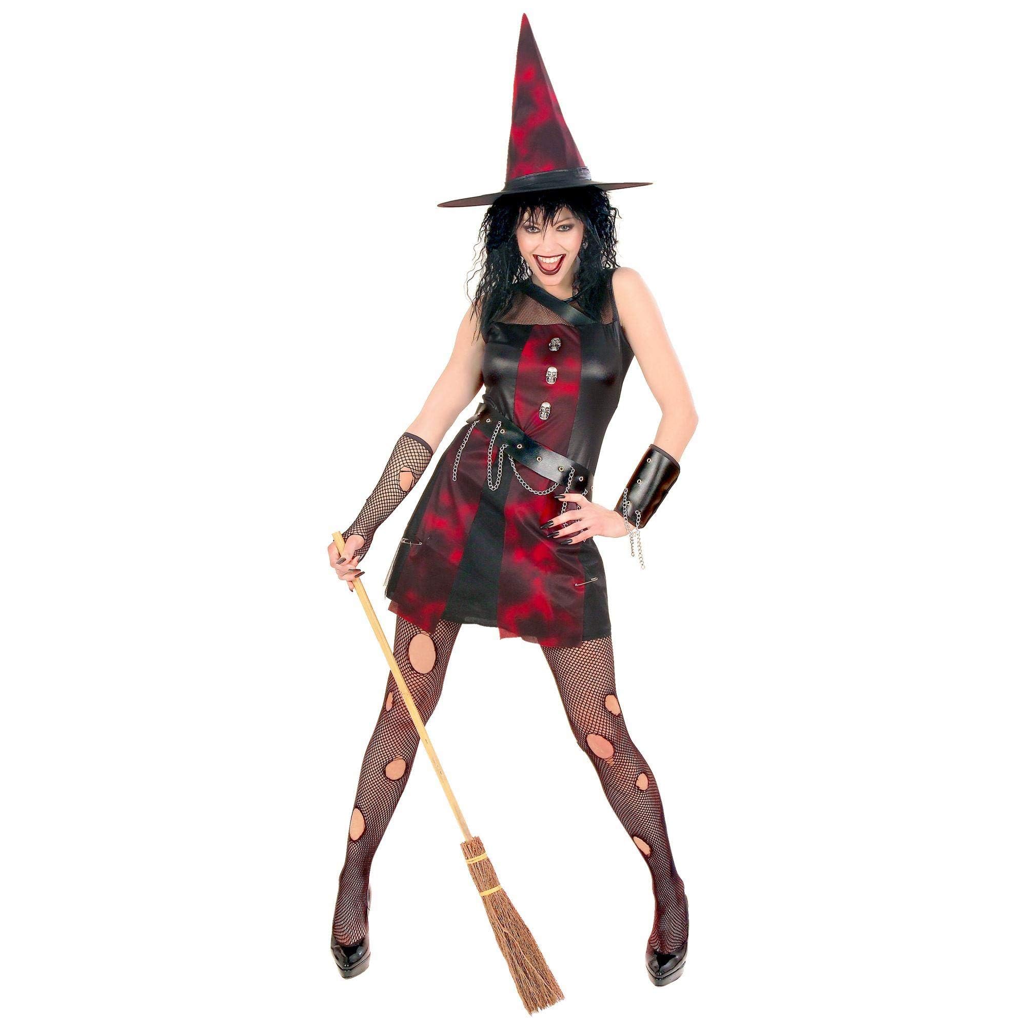 Ladies Punk Witch Costume Small UK 8-10 for Halloween Fancy Dress