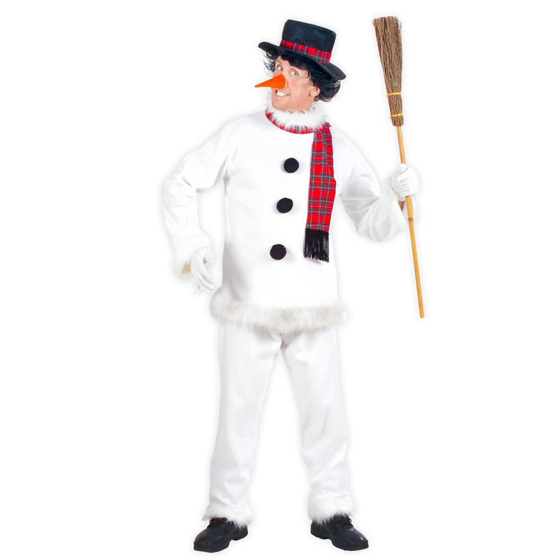 Widmann 5717C Adult Snowman Costume Coat, Trousers, Hat, Scarf and Nose XL Multi-coloured