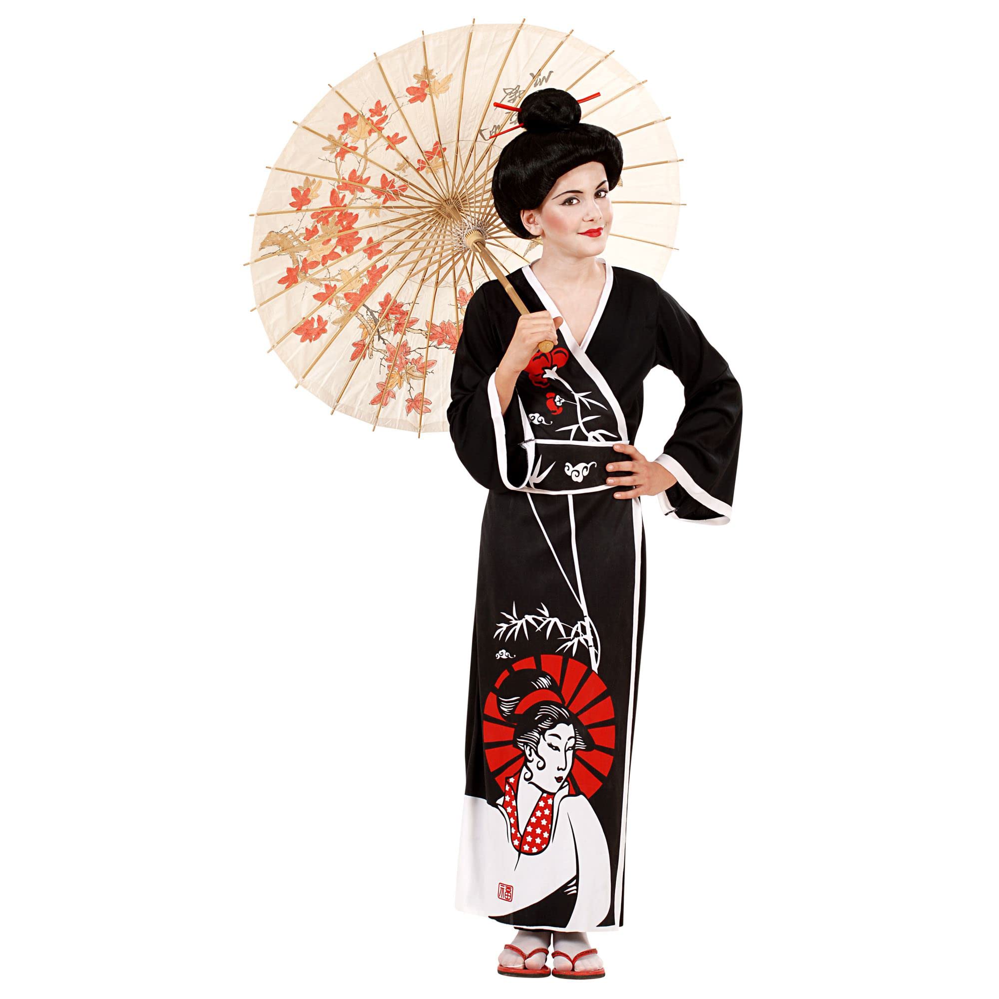 Widmann - Kinderkostüm Geisha, Kimono, japanisches Kleid, Faschingskostüme, Karneval 158