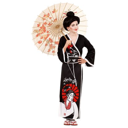 Widmann - Kinderkostüm Geisha, Kimono, japanisches Kleid, Faschingskostüme, Karneval 158