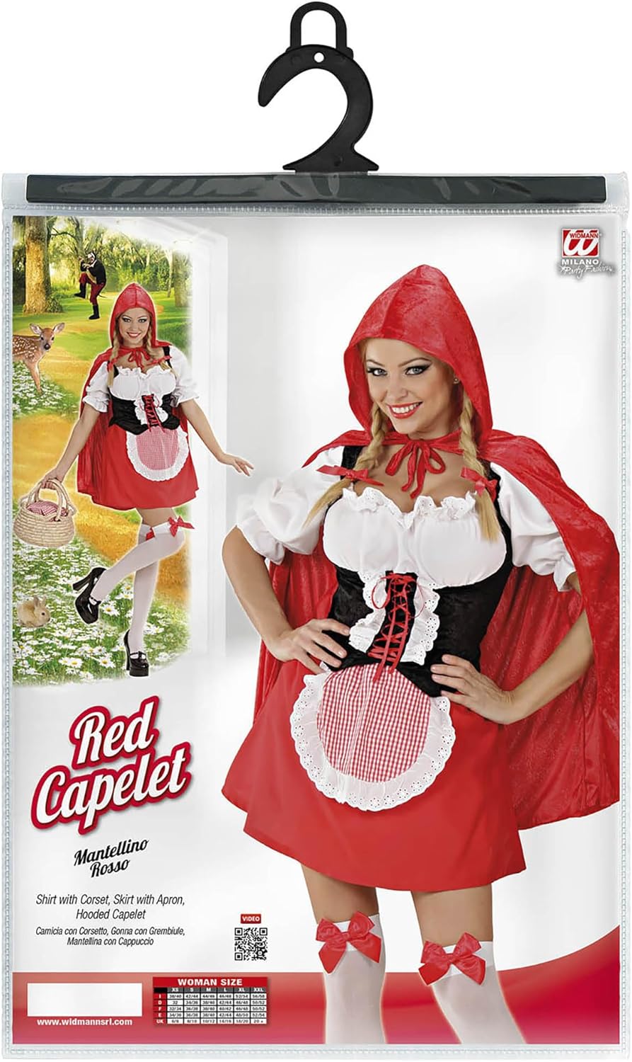 Widmann Aptafêtes – Sexy Pererine Costume – Red L