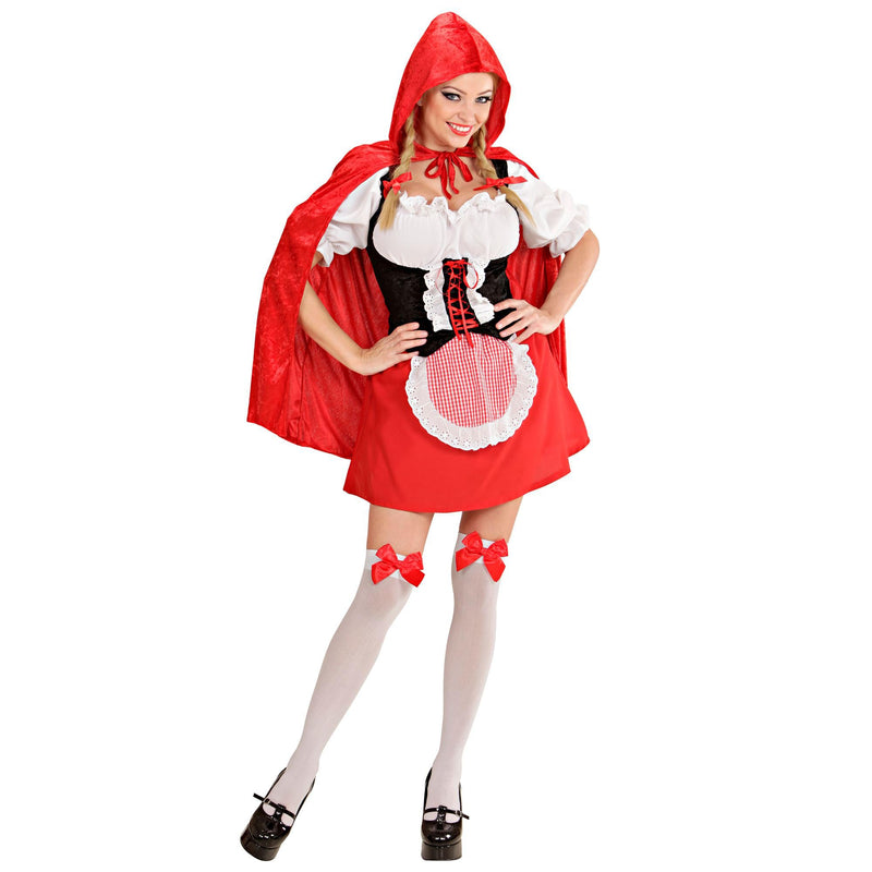Mens Red Capelet Velvet Costume Extra Large UK 46" for Middle Ages Fancy Dress