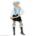 Ladies Regal Pirate Lady - Turquoise Costume Medium UK 10-12 for Buccaneer Fancy Dress
