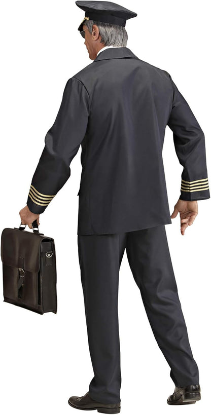 Widmann Men's 57731 Adult Pilot Costume Adult Pilot Costume XXL black