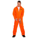 WIDMANN - Man County Jail Inmate Costume for Prisoner Convict Jail Fancy Dress