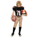 Widmann Children's American Football Player Costume Padded T-Shirt Padded Trousers High School Theme Party Carnival 140