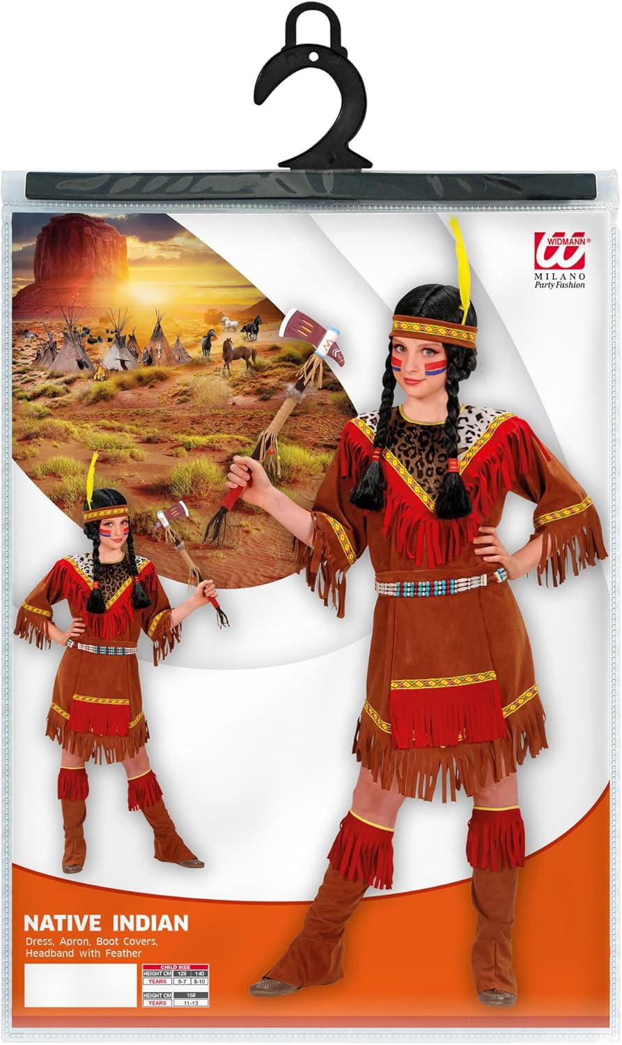 Widmann Children's Indian Costume 158