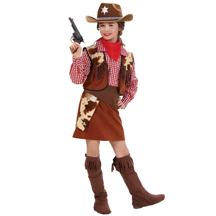 Children's Cowgirl Costume Small 5-7 yrs (128cm) for Wild West Fancy Dress