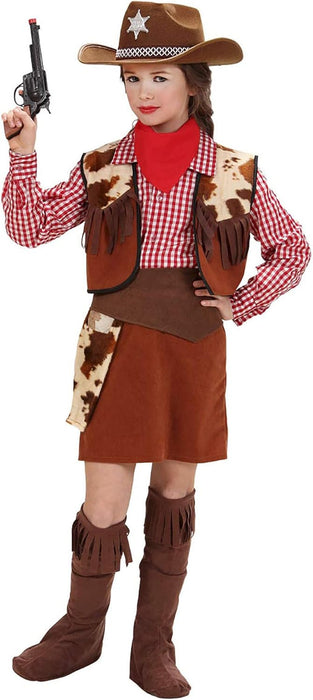 Children's Cowgirl Costume Small 5-7 yrs (128cm) for Wild West Fancy Dress