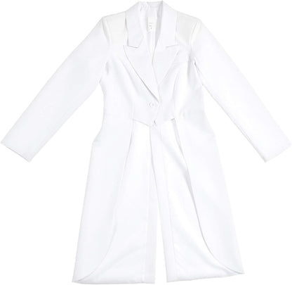 Widmann - Women's Costume Tailcoat, Showgirl, Carnival, Theme Party White L