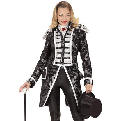 Widmann women's jacquard parade costume XL Silver
