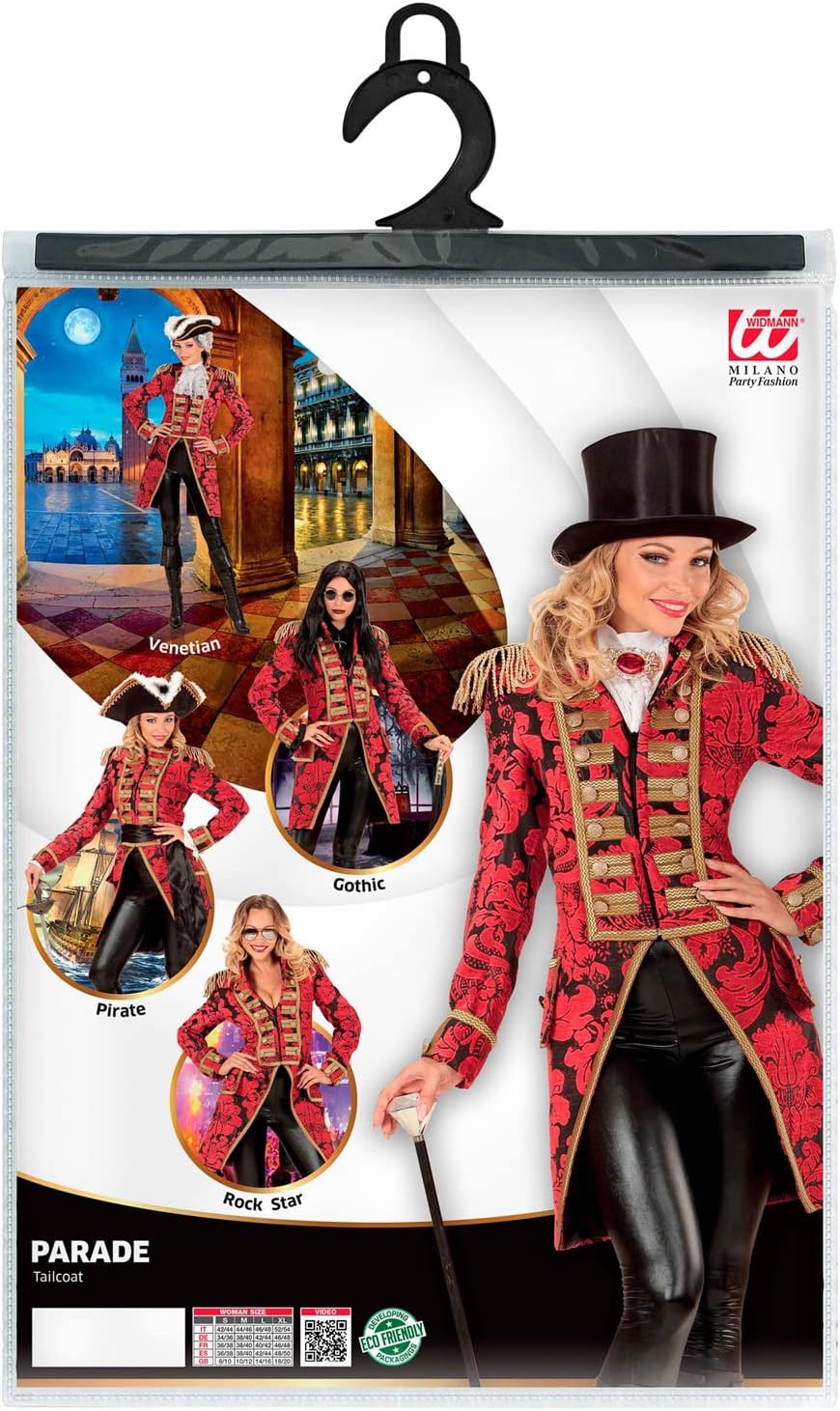 Widmann women's jacquard parade costume M Red