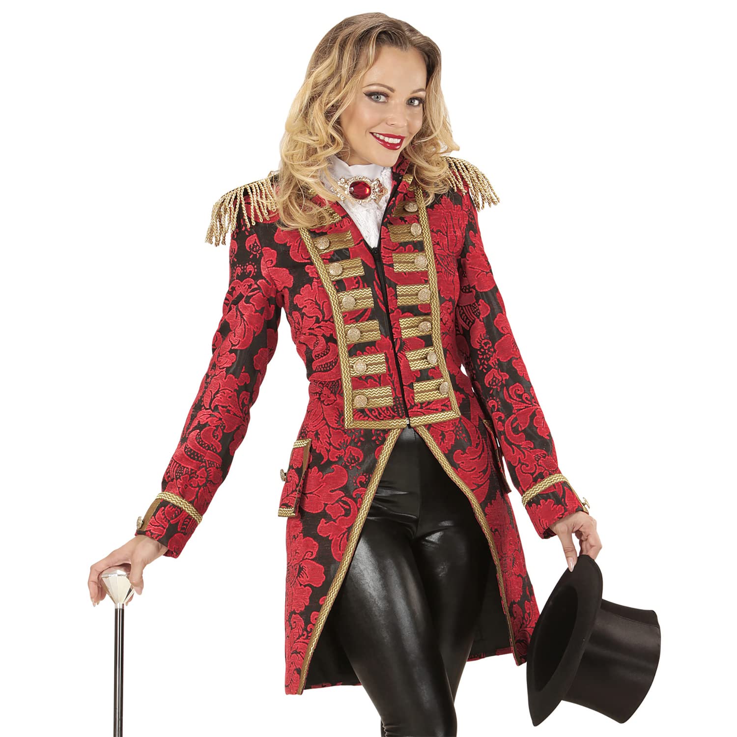 Widmann women's jacquard parade costume M Red