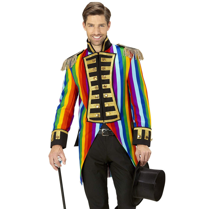 Widmann - Men’s Tailcoat Rainbow Parade Dressing-Up costume
