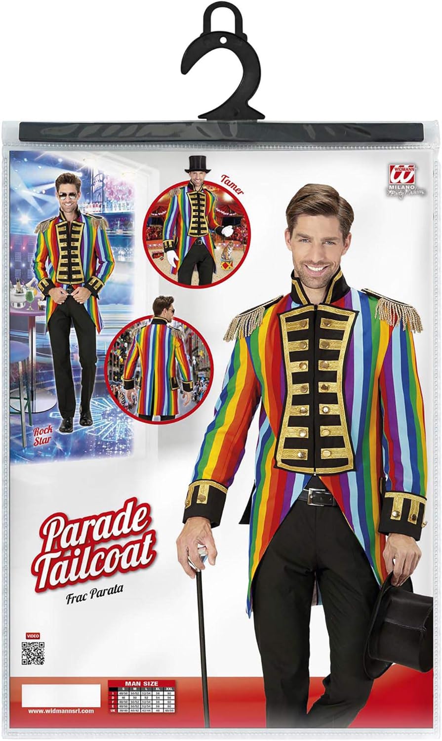 Widmann - Men’s Tailcoat Rainbow Parade Dressing-Up costume