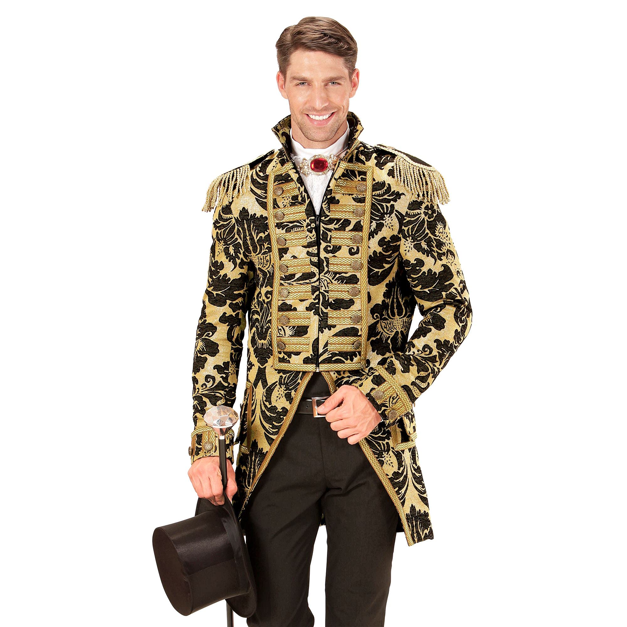 Widmann men's tailcoat, Jacquard parade costume L Gold