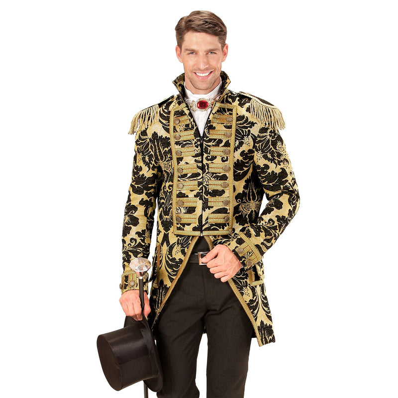 Widmann men's tailcoat, Jacquard parade costume L Gold