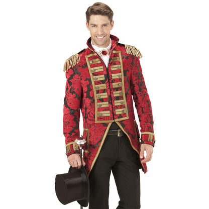 Widmann men's tailcoat, Jacquard parade costume M Red