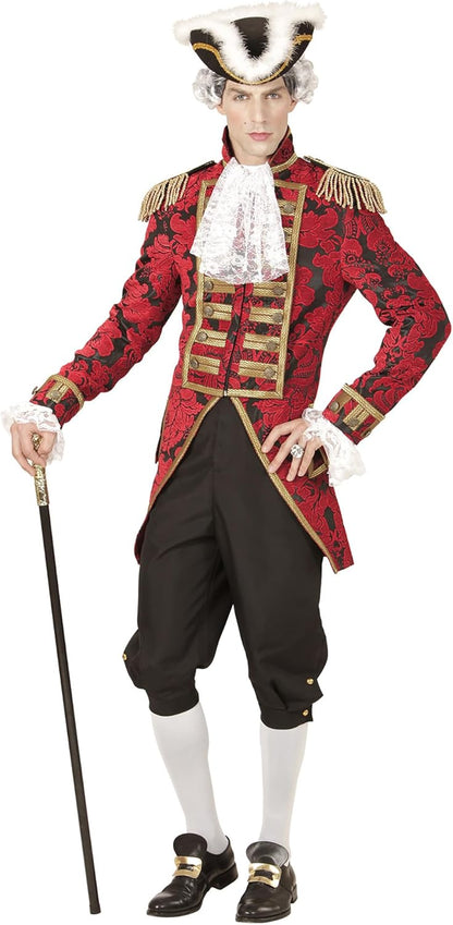Widmann men's tailcoat, Jacquard parade costume M Red
