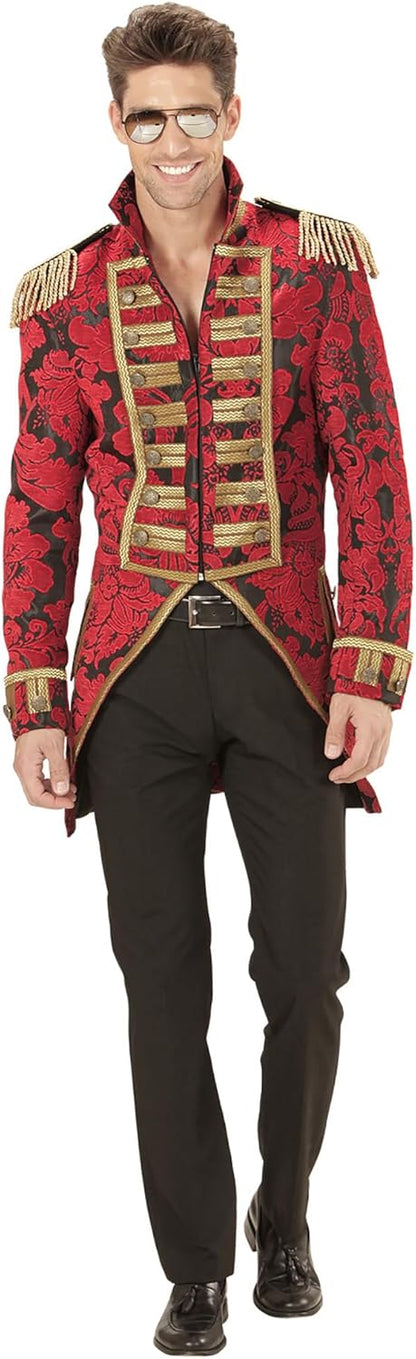 Widmann men's tailcoat, Jacquard parade costume M Red