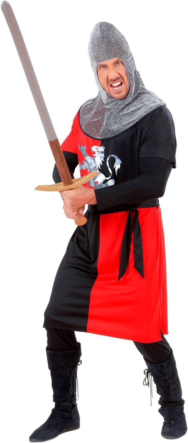 "MEDIEVAL WARRIOR" - red (coat, belt, hood) - (M)