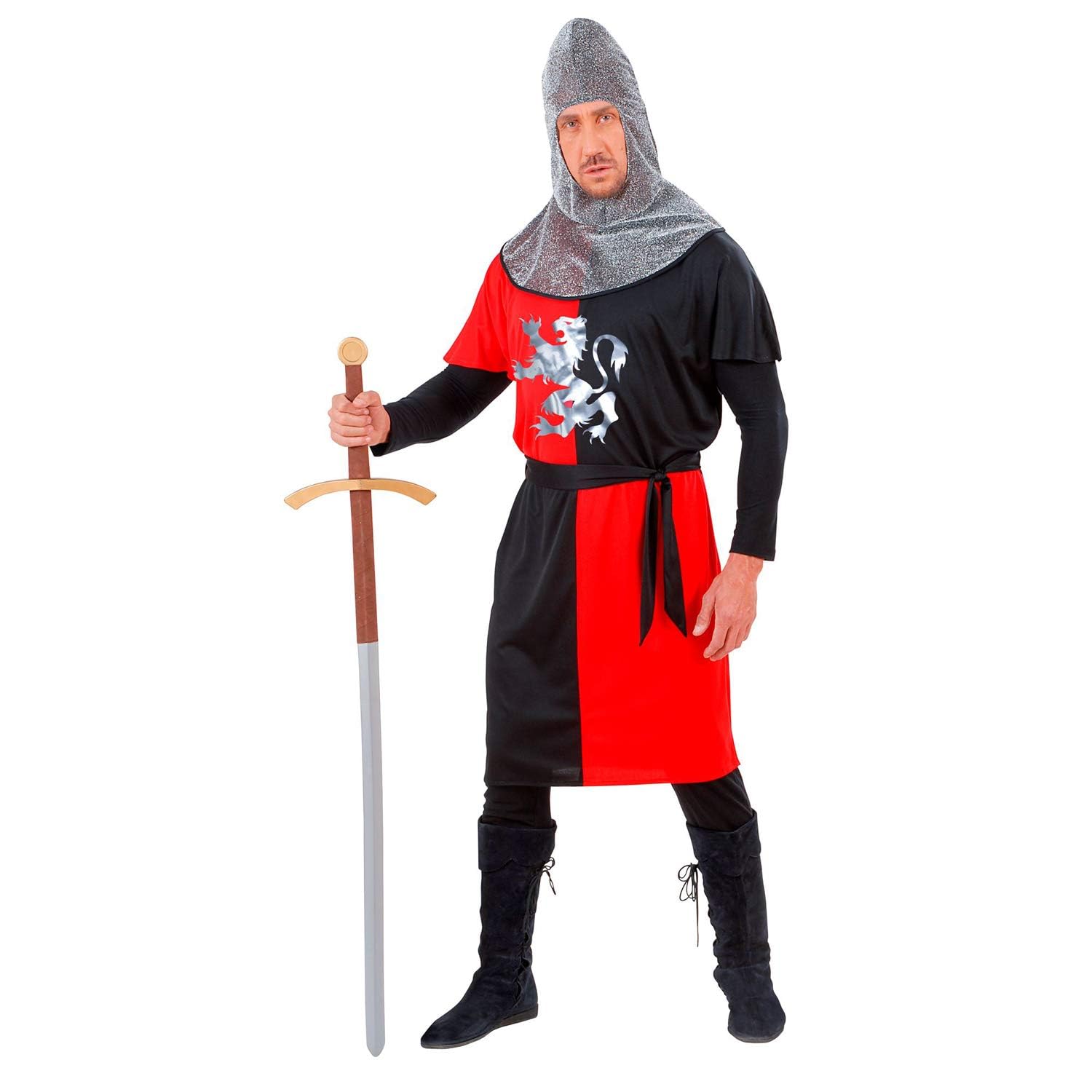 "MEDIEVAL WARRIOR" - red (coat, belt, hood) - (M)