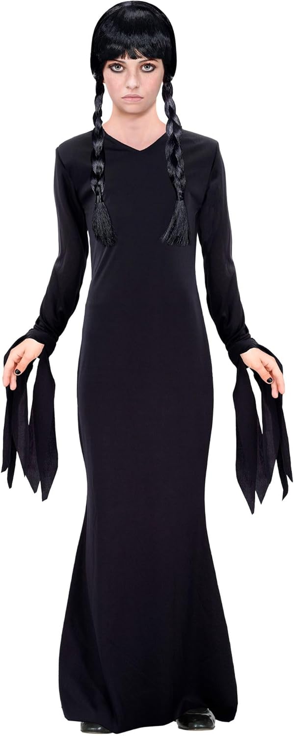 WIDMANN 60609 - Dark Girl Costume for Girls, Gothic, Horror, Fairytales, Halloween, Carnival, Size 164 Cm (14-16 Years)