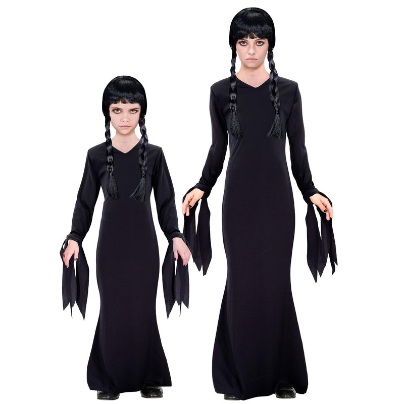 WIDMANN 60609 - Dark Girl Costume for Girls, Gothic, Horror, Fairytales, Halloween, Carnival, Size 164 Cm (14-16 Years)
