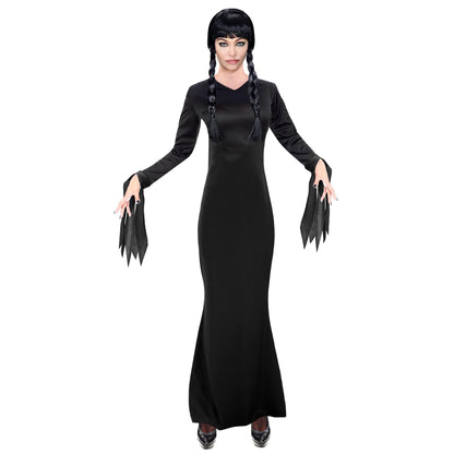 WIDMANN 60610 - Dark Girl Costume for Adults, Women, Gothic, Horror, Fairytales, Halloween, Carnival, Size XXL
