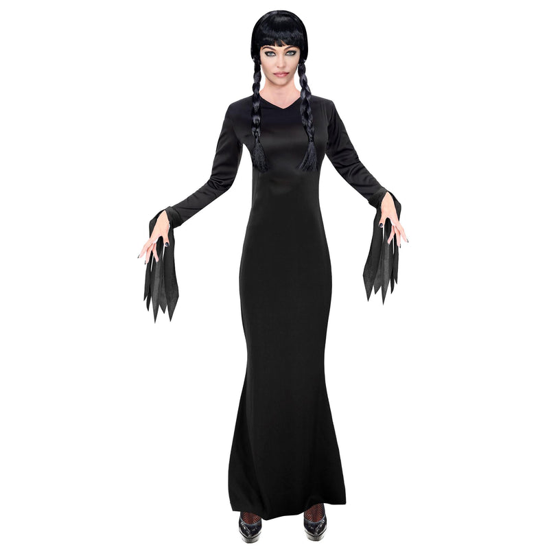 WIDMANN 60613 - Dark Girl Costume for Adults, Women, Gothic, Horror, Fairytales, Halloween, Carnival, Size L