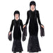 WIDMANN 60646 - Dark Girl Costume for Girls, Gothic, Horror, Fairytales, Halloween, Carnival, Size 128 Cm (5-7 Years) 128 cm / 5-7 Years