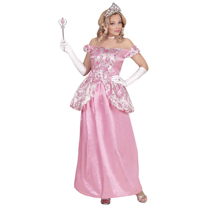 "CHARMING PRINCESS" (dress with crinoline underskirt, gloves, choker, tiara) - (L)