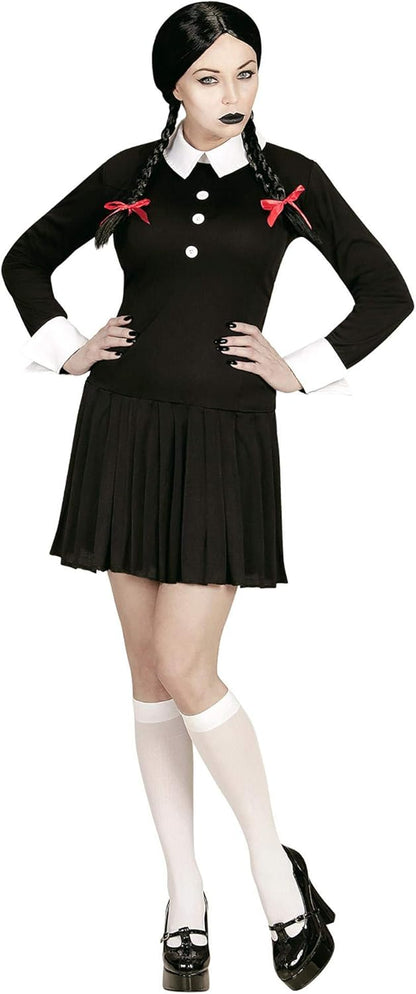 Widmann - Dark girl costume, dress, Halloween, carnival, theme party