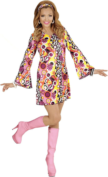 "GROOVY" (dress, headband) - (XL) XL Multi-coloured