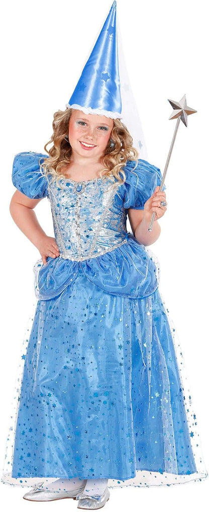 Children's Blue Princess/Fairy 140cm Costume Medium 8-10 yrs (140cm) for Medieval Middle Ages Fancy Dress