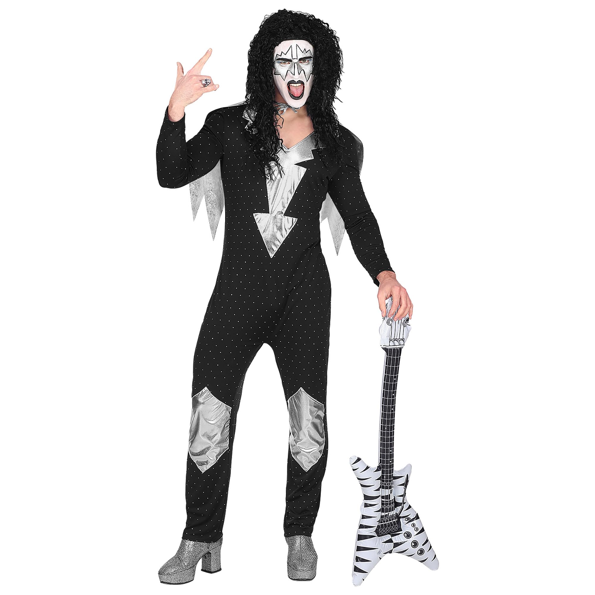 "HEAVY METAL ROCK STAR" (overalls, cape) - (L)