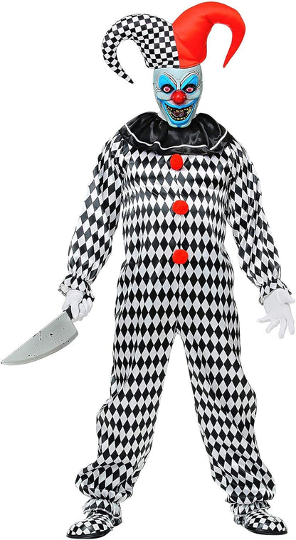 Widmann - Kostüm Circus Clown, Overall, Killer Clown, Horrer, Halloween, Karneval XL