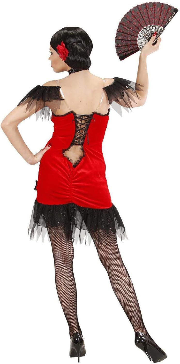 Ladies Spanish Beauty Red - Costume Large UK 14-16 for Spanish Spain Fancy Dress