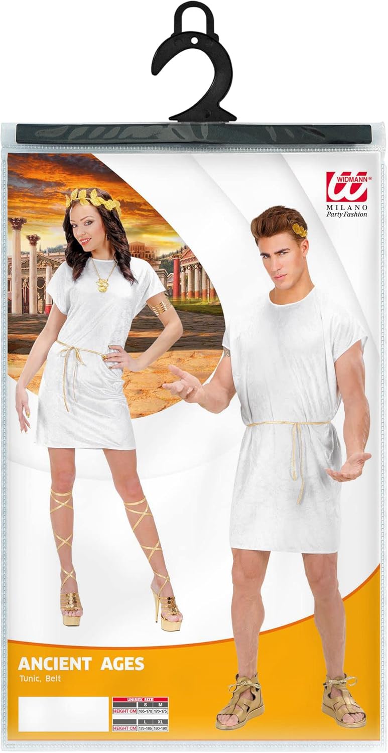 White Tunic Costume Small for Roman Sparticus Fancy Dress